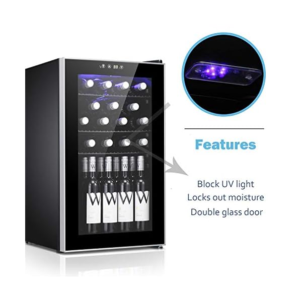 24-Bottle-Wine-Cooler-Quiet-Operation-Compressor-Wine-Cellar-Freestanding-Counter-Top-Wine-Chiller-Cabinet-Refrigerator-and-Touch-Panel-Digital-Temperature-Display