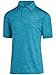 Three Sixty Six Golf Shirts for Men - Dry Fit Short-Sleeve Polo, Athletic Casual Collared T-Shirt Aqua Blue