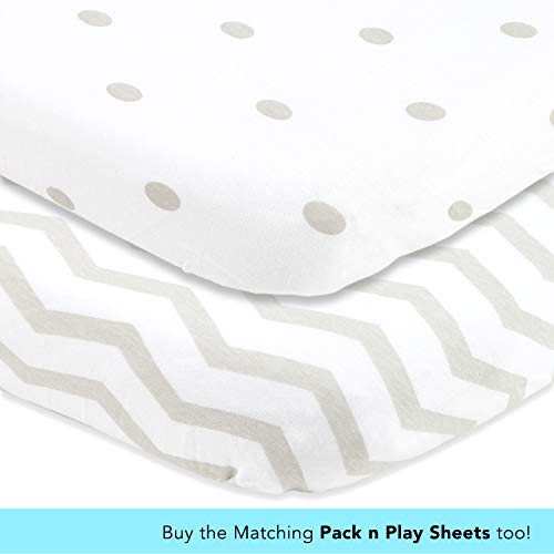 Cuddly Cubs Baby Changing Table Pad Cover Set for Boys & Girls | Soft & Breathable 100% Jersey Cotton | Adorable Unisex Patterns & Fitted Elastic Design | Cute Nursery & Cradle Bedding Sheets 2-Pack