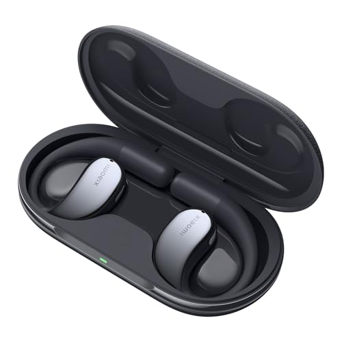 Xiaomi OpenWear Stereo - Leichter Bluetooth Open Ear Kopfhörer für den ganzen Tag mit 7.5 + 38.5 Stunden Akkulaufzeit, Hi-Res Audio, Dynamischer Treiber, KI-Rauschunterdrückung, Cosmic Gray