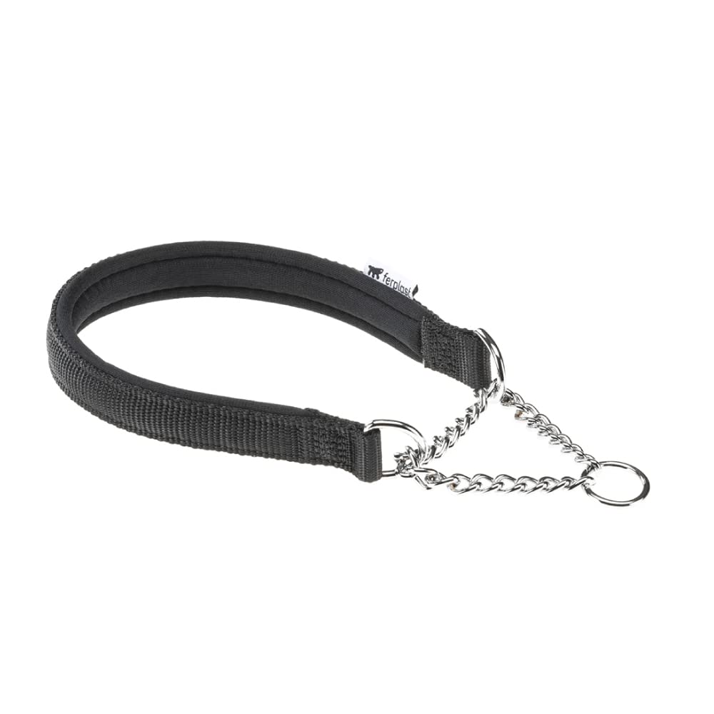 FERPLAST DAYTONA CSS half choke dog collar nylon soft padding colors