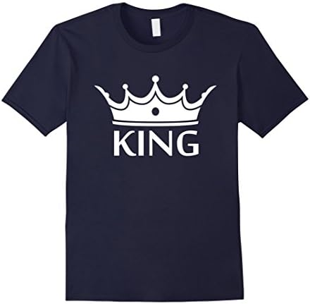 Mens King Shirt - King and Queen Shirt T Shirt Medium Navy