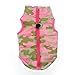 Howstar Pet Camouflage Cold Weather Coat, Small Dog Vest Harness Puppy Winter Padded Outfit Warm Garment (S, Pink)