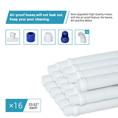 PAXCESS Suction Side Pool Cleaner Vacuum, Climb Wall Cleaning with