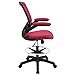 Modway MO-EEI-1423-RED Veer-Reception Desk Flip-Up Arm Drafting Chair, Red