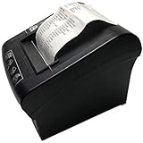 80mm Thermal Receipt Printer,NETUM WiFi POS Printer with Auto Cutter, USB Serial Ethernet LAN Port Support Cash Drawer ESC/POS