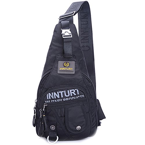 Innturt Nylon Sling Chest Bag Backpack Color Black