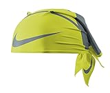 Nike Pro Combat Dri-Fit Vapor Bandana (One Size Fits Most, Anthracite/Volt)