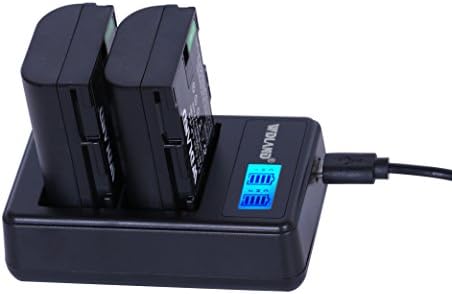 2Pcs WDLAND Power Replacement Batteries and Charger for Canon LP-E6, LP-E6N and Canon EOS 5D Mark II, 5D Mark III, EOS 5DS, EOS 5DS R, EOS 6D, EOS 7D, EOS 7D Mark II, EOS 60D, EOS 60Da, EOS 70D, XC10