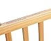 LA Baby Compact Non-Folding Wooden Window Crib, Natural