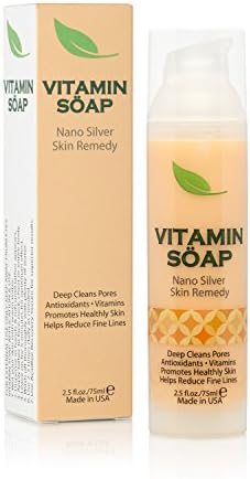 Vitamin Soap Anti-Acne &amp; Anti-Aging Skin Remedy Cleanser with Nano Silver Technology, 2.5 Oz