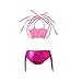 Pettigirl Girls 3 Pcs Mermaid Tail Swimsuit Sets Sea-Maid Swimwear Bikini Bathing Suit 4-7 Years