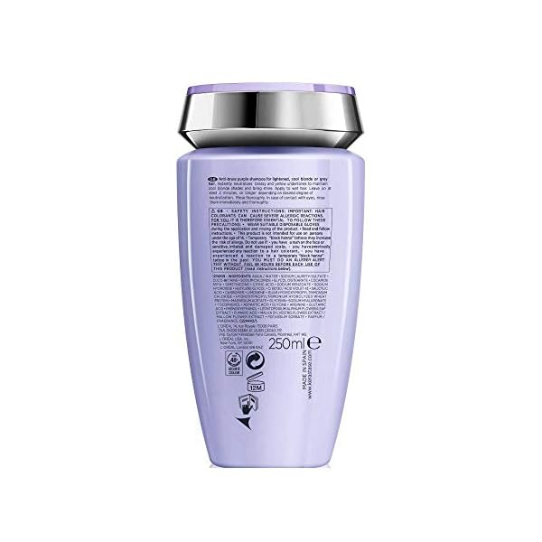 Kérastase Blond Absolu, Anti-Brass Purple Shampoo, Toning, For Cool Blondes & Grey Hair, With Hyaluronic Acid…