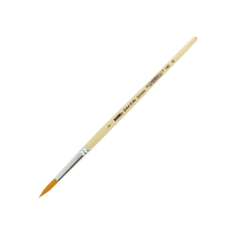 KUM 514.17.19 – Synthetic Brush Pointed, School & Art RS #7, Pack of 1