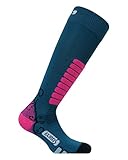 Eurosocks Women's Sweet Silver Ski Socks, Ottanio, Medium