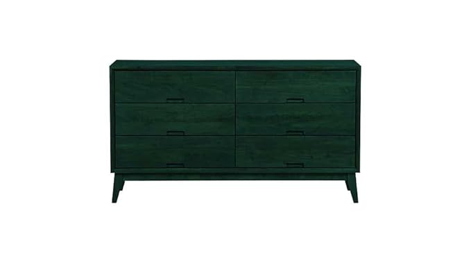 Aprodz Mango Wood Storage Cabinet Cruz Chest of 6 Drawers Furniture for Living Room | Celtic