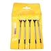 Foxnovo 5pcs Different Sizes Precision Flat Blade Slotted Screw Driver Screwdrivers Watchmaker Repair Tools 0.8-1.6mm