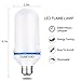TOMTOO LED Flame Effect Fire Light Bulbs with Upside Down Effect E26 Base LED Bulb Simulated Decorative Light for Christmas Decorations/Hotel/Bars/Home (1pack)
