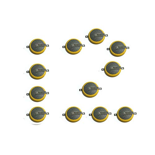 12 Pack CR2025 Batteries with Soldering Tabs for Pokemon Blue, Red