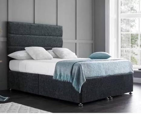 Single Double King Size Divan Bed Base Storage Headboard 2ft6 3ft