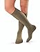 JOBST forMen Knee High 15-20 mmHg Compression Socks, Closed Toe, Large, Khaki