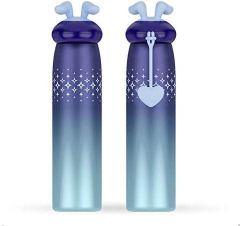 Water Bottle Hot Water Bottle 304 Stainless Steel Cup Gift Cup Creative Portable Cute Travel Outdoor Sports Cycling 300Ml B-Dark Blue