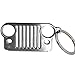 Car Key Chain Keychain Key Ring For Jeep Wrangler Accessories Enthusiasts-Jeep Front Grill Design and Stainless Steel Material with 4 Colors (silver)