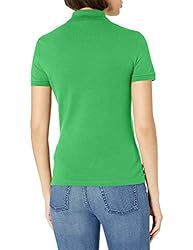 Lacoste Women's Short Sleeve Slim Fit Stretch Pique