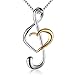 BGTY Musical Note Pendant Necklace for Women (Golden)