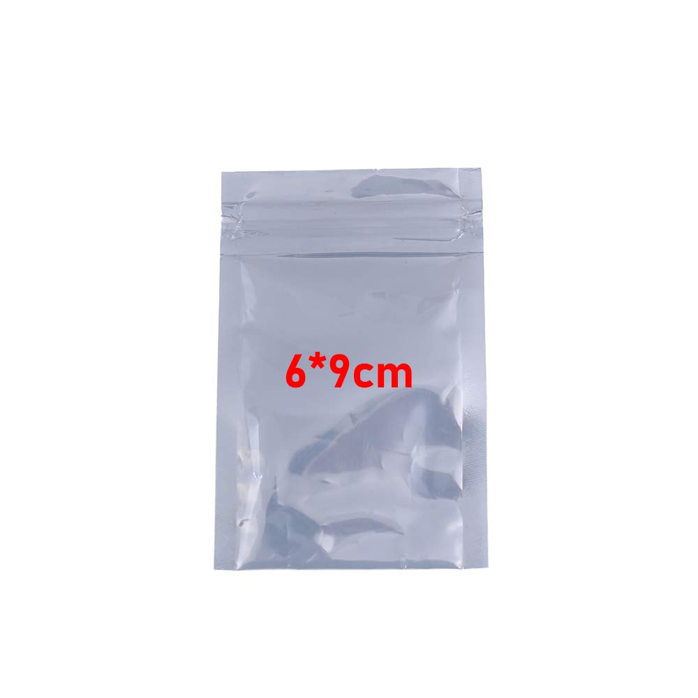 100 Pieces Antistatic Resealable Bags 5 Sizes Zipper Anti Static Bag for ESD Sensitive Electronic and Computer Components 6 * 9cm/ 8 * 12cm/ 10 * 15cm/ 15 * 21cm/ 21 * 23cm