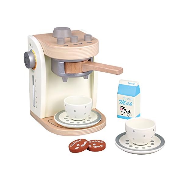 New Classic Toys 10705 Kaffeemaschine, 3 Jahre to 9 Jahre, Weiß, Weis – Bild 4