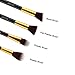 Refand Makeup Brushes Premium Makeup Brush Set Professional Makeup Kit with Pu Leather Storage Bag Gold Black (10 pcs)