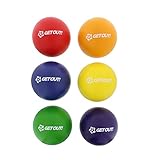 Get Out 6” Inch Foam Dodgeballs Multipack (Red, Blue, Yellow, Orange, Green, Purple) – Soft Latex-Free Playground Balls