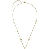 PearlLives Four-Leaf Clover Necklace For Women 18K Gold Plated Cubic Zirconia Necklaces Gold Chains Dainty Chokers