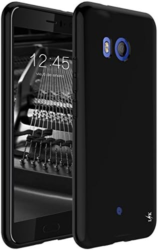 HTC U11 Case, HTC Ocean Case, LK Ultra [Slim Thin] Scratch Resistant TPU Rubber Soft Skin Silicone Protective Case Cover for HTC U11 / HTC Ocean (Black)