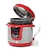 Elite Platinum 8 Quart 14-in-1 Multi-Use Programmable Pressure Cooker, Slow Cooker, Rice Cooker, Sauté, and Warmer - Red
