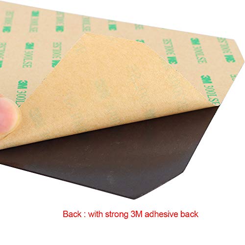 FYSETC 3D Printer Build Plate, 160X130 mm/ 6.2X5.1 inch Heated Bed Sheet Build Surface with Adhesive Backing Platform for Monoprice Select Mini v2 Printer Parts 3Pcs