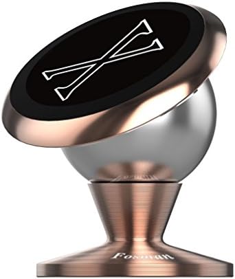 Fosman Universal 360 Rotatable Magnetic Car Mount For iPhone Samsung Sat Nav (42mm X RoseGold)