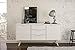 Polifurniture Shard Modern White/Oak Sideboard Cabinet,