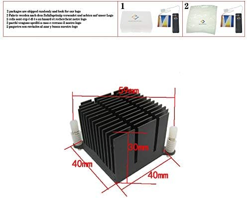 アルミニウムヒートシンク 59mm 穴距離 B07vdwbyyw おもちゃ ヒートシンク 車 バイク mm 1個 ドラッグストア マザーボードチップセット ノース サウスブリッジヒートシンク