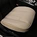 shakar PU Leather Seat Covers for Car Front Seats- Car Leather Seat Cushion Pad,1 Piece (Super-Beige)