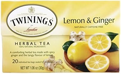 Twinning, Lemon &amp; Ginger , 1.06 oz , Pack of 1