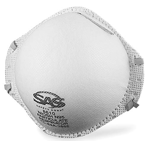 SAS Safety Ðžne Ð Ð°Ñk 8610 N95 Particle Respirator, 20 Pack