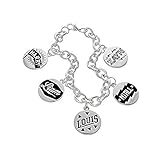 One Direction Band Logos Charm Bracelet