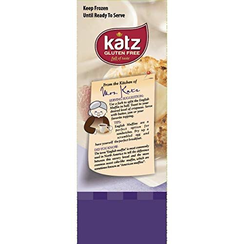 Katz Gluten Free English Muffins Dairy Free, Egg Free, Nut Free