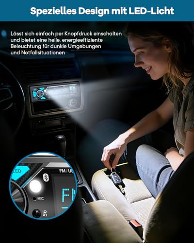 RDS Car Radio Bluetooth, CENXINY Car Radio 1 DIN with Charging Port Type-C, AM/FM Radio with 2USB/AUX/SD/TF Support Android and iOS