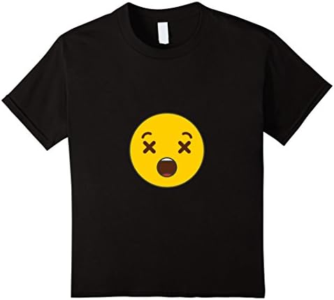 unisex-child X Eyes Emoji Shirt 4 Black