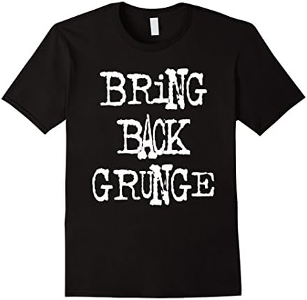 Mens Grunge T-Shirt for Men Women Boys Girls 90's Music Medium Black