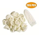 G2PLUS Disposable Latex Finger Cots Rubber Fingertips Protective Finger Gloves Art Latex Tissue Finger Cot (200 PCS)