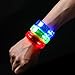 Ezerbery 15 pcs LED Light Up Flashing Wristbands Multicolor LED Bracelet Parties Birthdays Events Bracelet